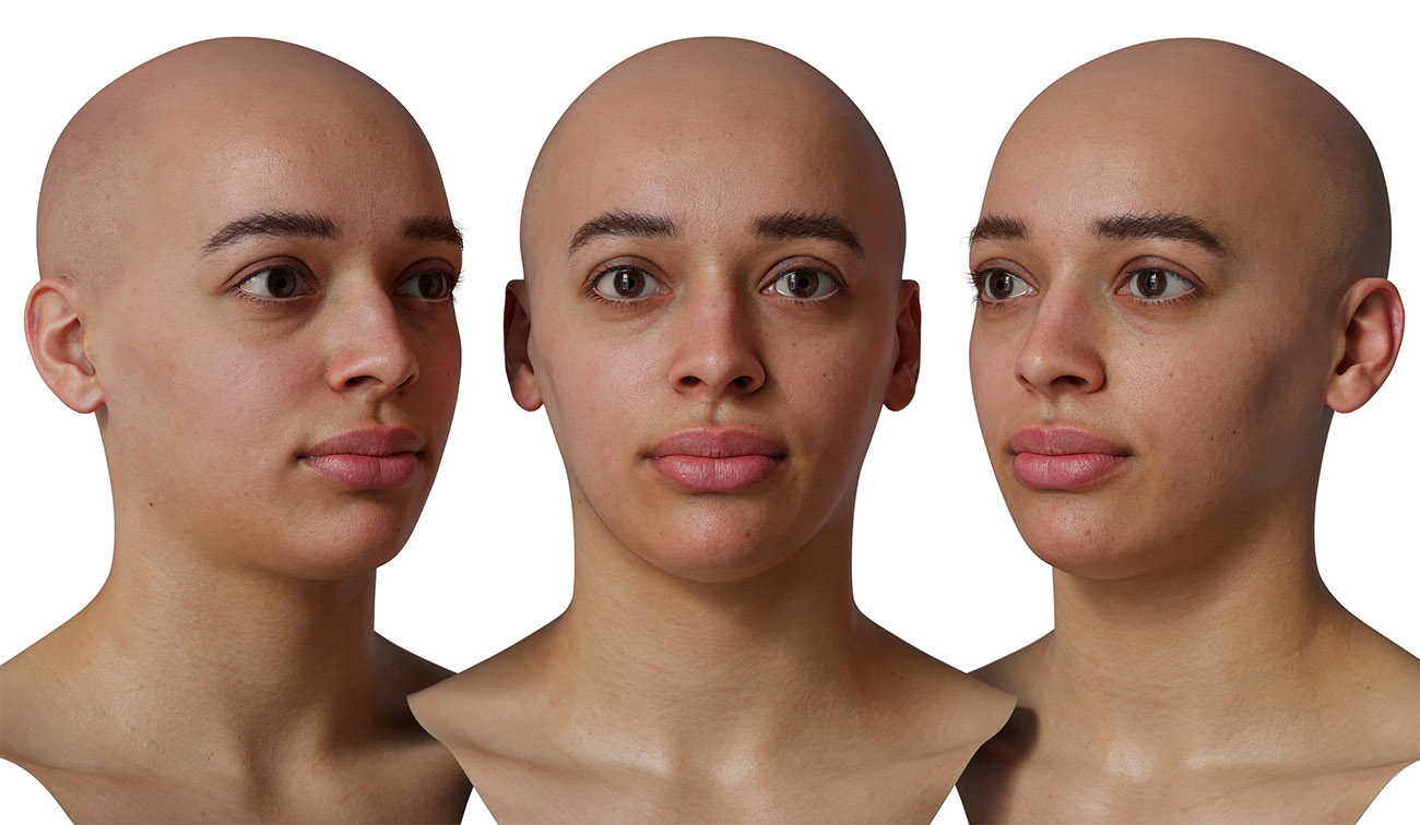 Male 3d head scan download